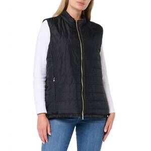 NEW MULTIPLES quilted vest in black